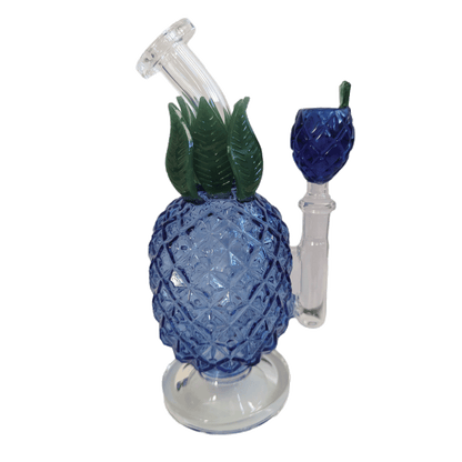 Blue Pineapple Bong with Blue Pineapple Bowl